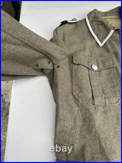 Ww2 German Tunic Reproduction WWII Reenactment Wool Officer Jacket Uniform M