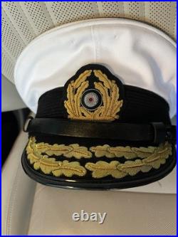 Ww2 German Uniform Hat Kreigsmarine Admirals Hat Size 56 Erel Removable Top