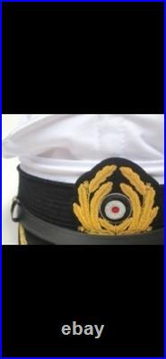 Ww2 German Uniform Hat Kreigsmarine Admirals Hat Size 56 Erel Removable Top