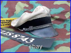 Ww2 German Waffen-ss, Italian Campaign, Officer's'crusher'' Hat (replica)