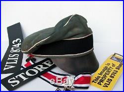 Ww2 German Waffen-ss Nco'das Reich' Div.'crusher Cap' Battle Used Look