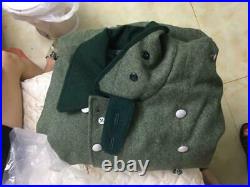 Ww2 German Wh M36 Field Grey Wool Greatcoat Coat Size M Wwii Repro