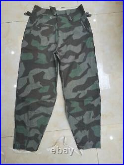 Ww2 German Wh M43 Splinter Camo Field Tunic & Trousers Set Size XXXL Wwii Repro