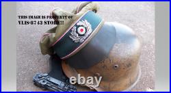 Ww2 German'dak' Panzer Nco War Hat, Size59cm, Olive Green (fine Replica)