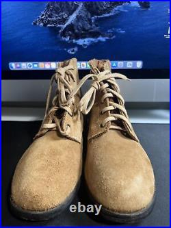 Ww2 German low boots, Schnurschuhe M37 ankle boots Size 8? Leather Suede
