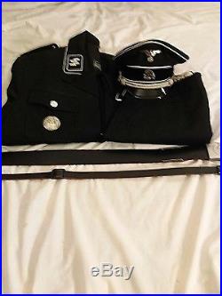 Ww2 German uniform ss complete Black uniform New, needs dry cleaned from dust