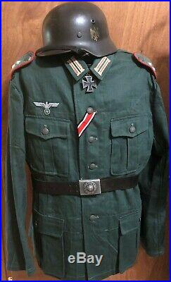 Ww2 Style German Artillery Enlisted Uniform Summer Tunic XL (reproduction)