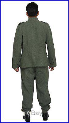 Ww2 Wwii German M36 Em Wool Field Military Uniform Set Tunic & Trousers M