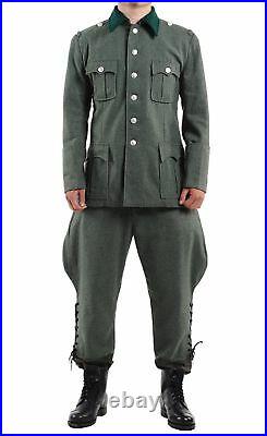Ww2 Wwii German M36 Officer Wool Field Military Uniform Tunic & Breeches L