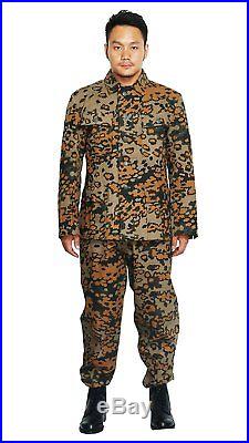 Ww2 Wwii German M43 Tunic &trousers Autumn Oak Camo Set Military Uniforms M