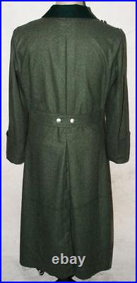 Ww2 Wwii German Wh M36 M1936 Field Grey Wool Overcoat Greatcoat Coat Size L