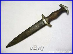 Ww2-german-RAD bagne-dagger-with-markings-on-blade-and-with-scabbard ww2-ger