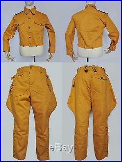 Ww2 german famous yellow &brown uniforms set