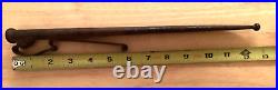 Wwi / Wwii German Boot Fighting Knife Metal Scabbard Sheath With / Spring Clip