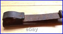 Wwi / Wwii German Boot Fighting Knife Metal Scabbard Sheath With / Spring Clip