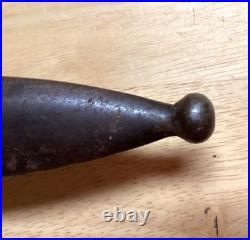 Wwi / Wwii German Boot Fighting Knife Metal Scabbard Sheath With / Spring Clip