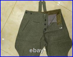 Wwii German Army M36 Officer Wool Field Tunic & Breeches Size M