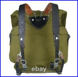 Wwii German Army Officer Mountain Troops Large Capacity Canvas Rucksack