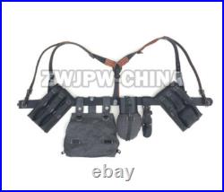 Wwii German Army Soldier Combat Equipment 98k Ammo Pouch Leather Bracelet Set