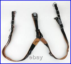 Wwii German Army Soldier Combat Equipment 98k Ammo Pouch Leather Bracelet Set