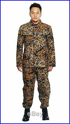 Wwii German Autumn Oak Camo M43 Uniform Set Tunic & Trousers XL