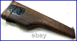 Wwii German Belgian Browning High Powered 9mm Pistol Wooden Holster