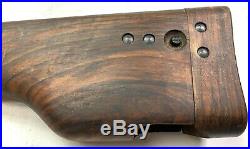 Wwii German Belgian Browning High Powered 9mm Pistol Wooden Stock