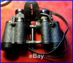 Wwii German Binoculars 6 X 30 Dienstglas Bmk H6400 With Case +++