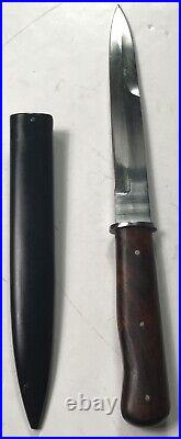 Wwii German Boot Fighting Knife & Scabbard