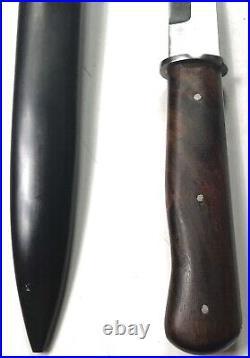 Wwii German Boot Fighting Knife & Scabbard