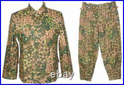 Wwii German Elite Hbt Peas Dot 44 M43 Field Camouflage Military Uniform XL