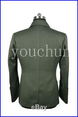 Wwii German Field-green Officer Gabardine Jacket (custom Tailored / Made) -32826