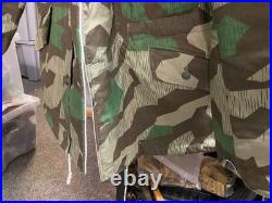 Wwii German Heer Army Splinter To White Camo Winter Parka-large, At The Front