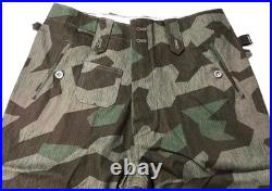 Wwii German Heer Luftwaffe Splinter Camo Field Trousers- Size 3 34-36 Waist