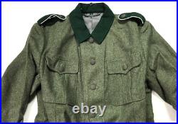 Wwii German Heer Waffen M1936 M36 Wool Combat Field Grey Tunic-large