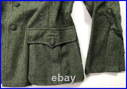 Wwii German Heer Waffen M1936 M36 Wool Combat Field Grey Tunic-large
