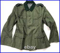 Wwii German Heer Waffen M1936 M36 Wool Combat Field Grey Tunic-medium