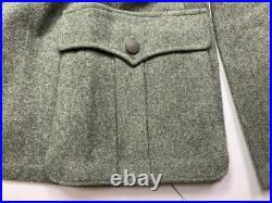 Wwii German Heer Waffen M1940 M40 Wool Combat Field Grey Tunic-large