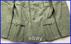Wwii German Heer Waffen M1940 M40 Wool Combat Field Grey Tunic-medium