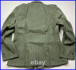 Wwii German Heer Waffen M1940 M40 Wool Combat Field Grey Tunic-medium
