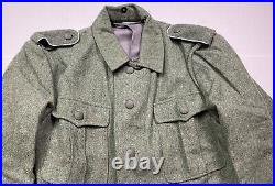 Wwii German Heer Waffen M1940 M40 Wool Combat Field Grey Tunic-xlarge