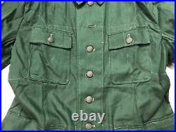 Wwii German Heer & Waffen M43 M1943 Hbt Summer Tunic- Small