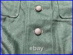 Wwii German Heer & Waffen M43 M1943 Hbt Summer Tunic- Small