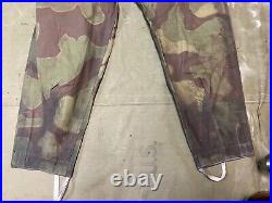 Wwii German Italian Camo M40 Field Trousers-small 32 Waist, Aged & Weathered
