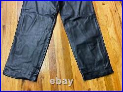 Wwii German Kriegsmarine U-boat Em Nco Crew Cold Weather Leather Trousers-medium