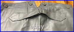 Wwii German Kriegsmarine U-boat Em Nco Crew Cold Weather Leather Trousers-medium