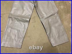 Wwii German Kriegsmarine U-boat Em Nco Crew Cold Weather Leather Trousers-small