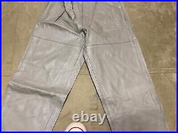 Wwii German Kriegsmarine U-boat Em Nco Crew Cold Weather Leather Trousers-xlarge