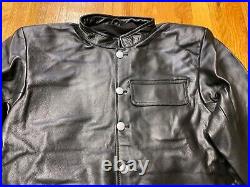 Wwii German Kriegsmarine Uboat Em Nco Crew Cold Weather Leather Jacket- 42r, 44r