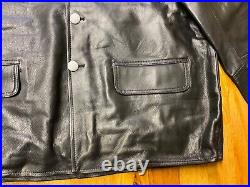 Wwii German Kriegsmarine Uboat Em Nco Crew Cold Weather Leather Jacket- 42r, 44r